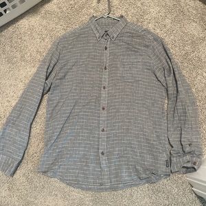 PrAna Mens button down long sleeve shirt
